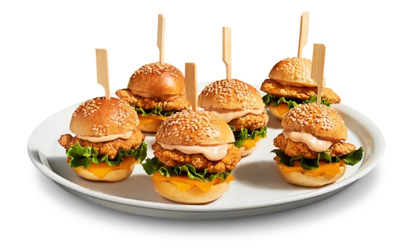 Mini burger platter